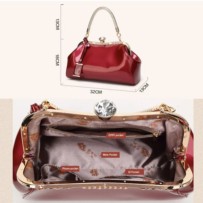 Patent Leather Evening Bag