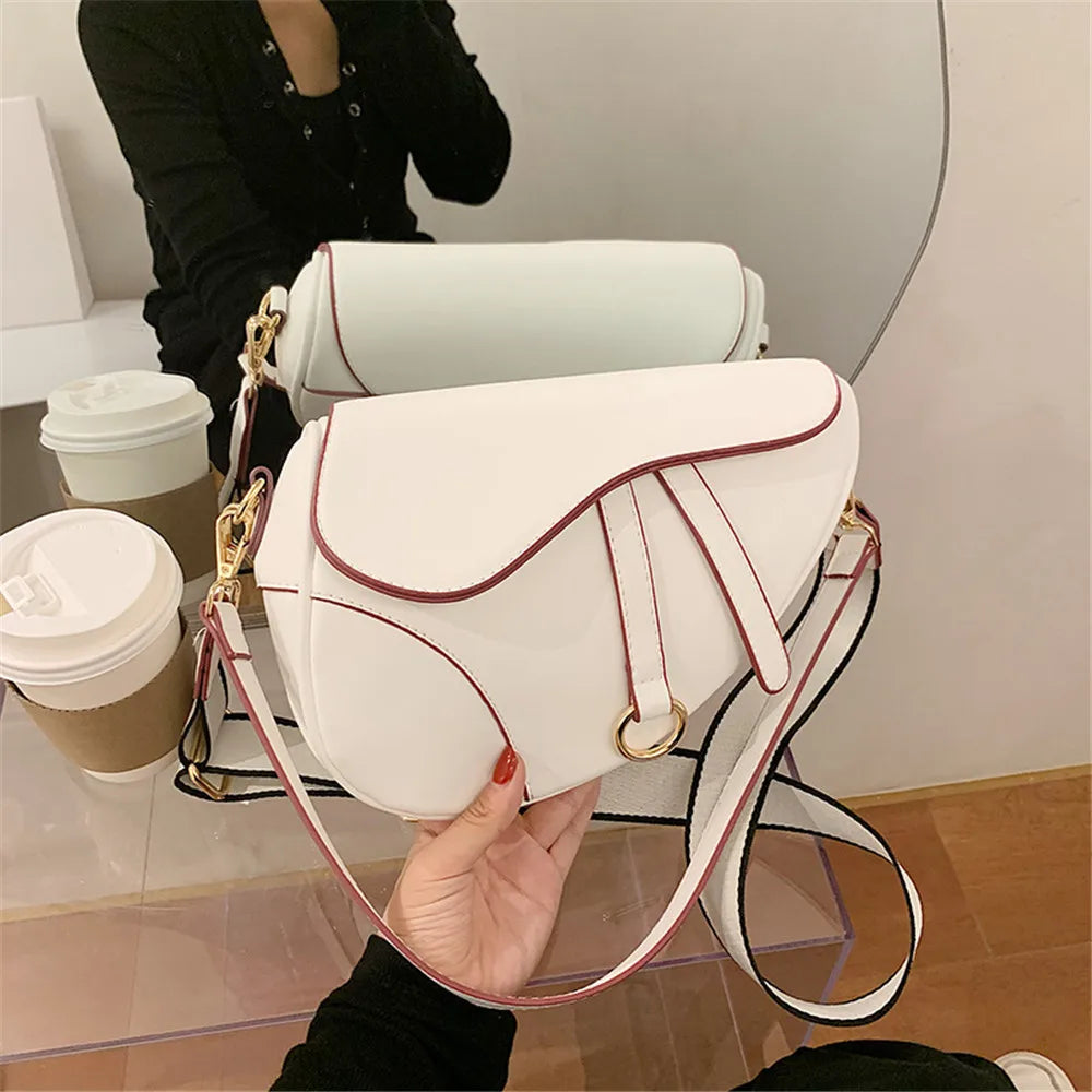 Casual PU Saddle Bag