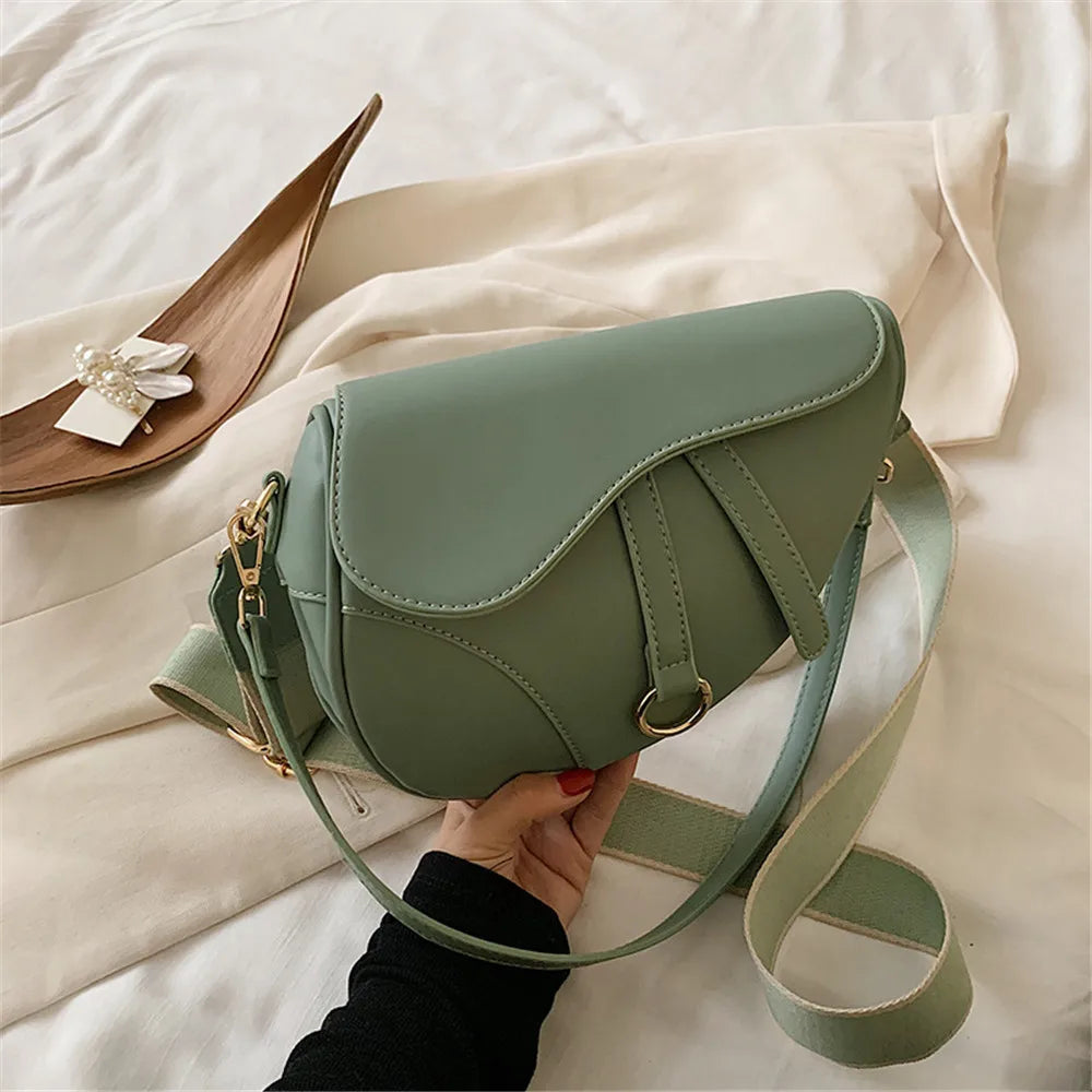 Casual PU Saddle Bag