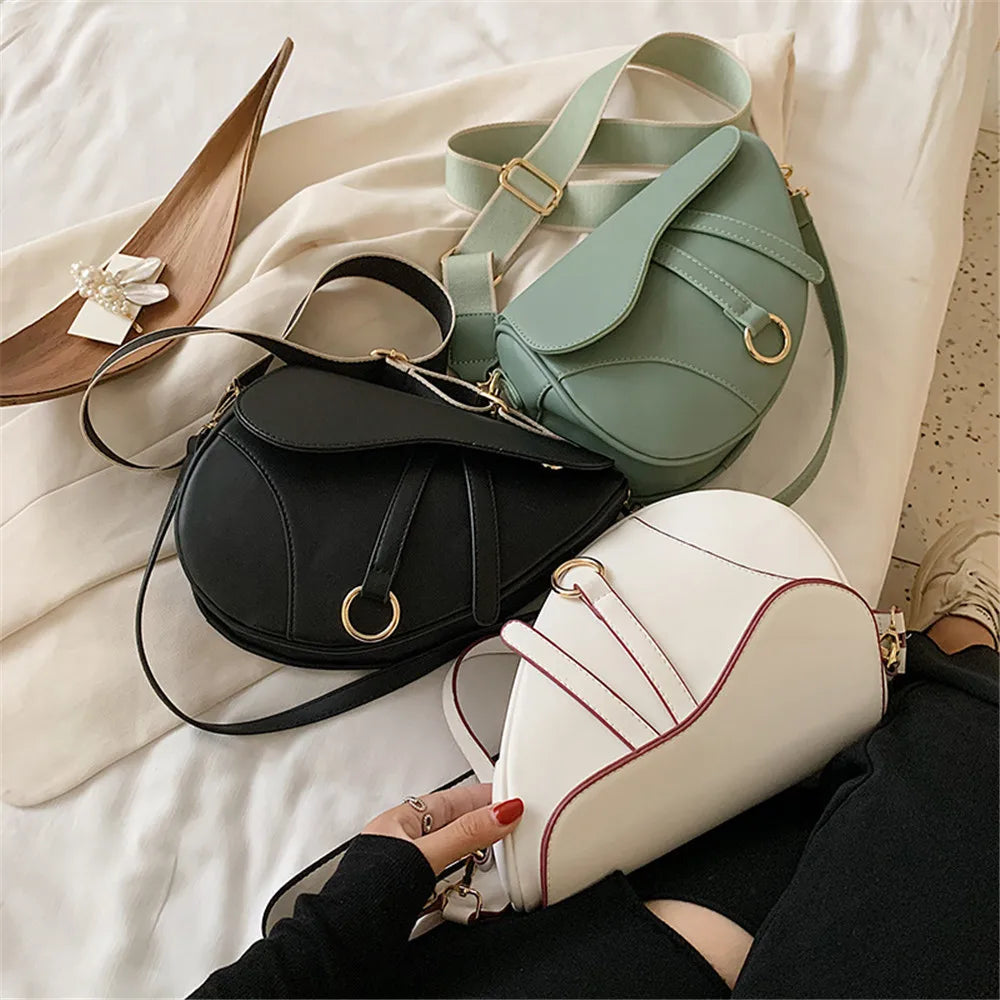 Casual PU Saddle Bag