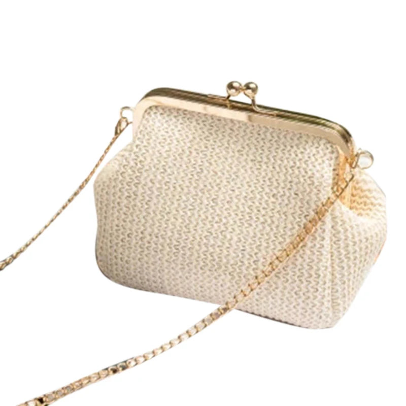 Boho Straw Clutch Bag