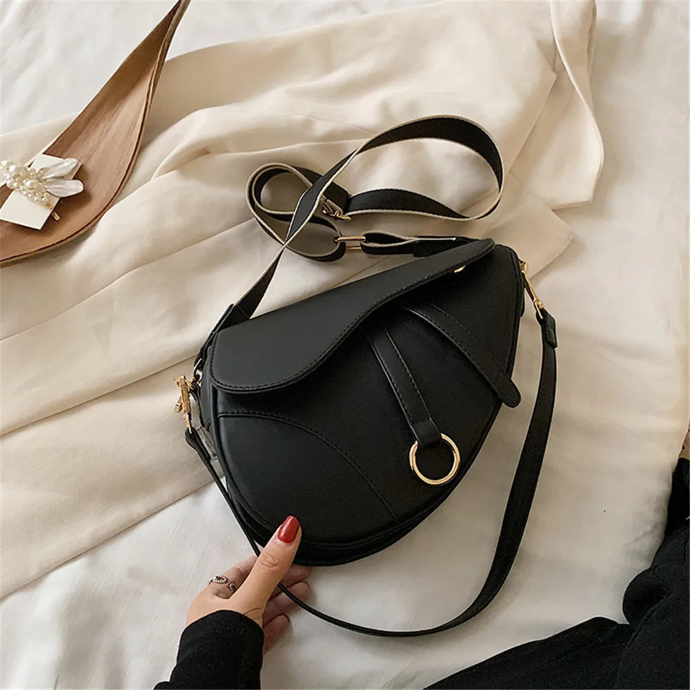 Casual PU Saddle Bag
