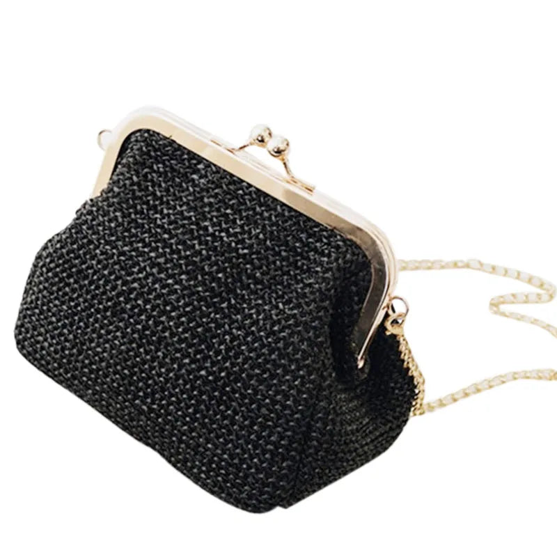 Boho Straw Clutch Bag