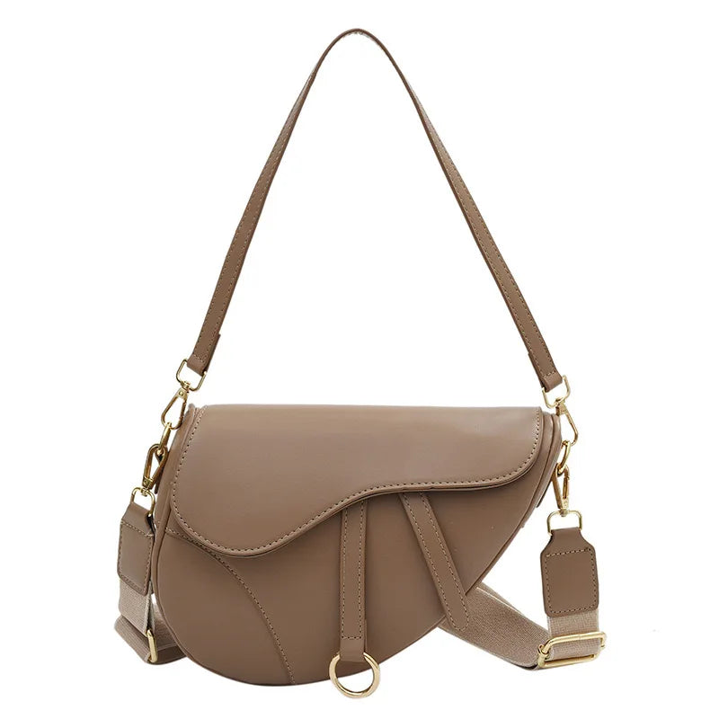 Casual PU Saddle Bag