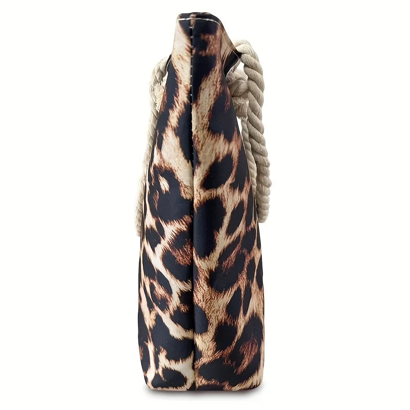Leopard Print Beach Tote