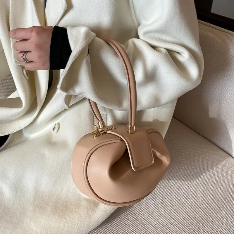 Round Bowling Shoulder Bag