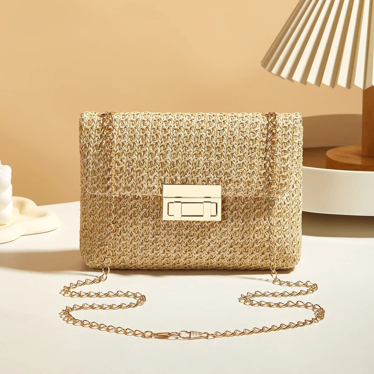 Boho Straw Crossbody Bag