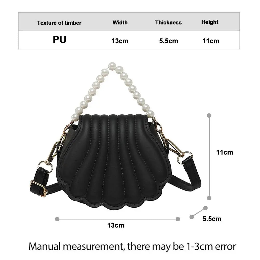 Pearl Chain Seashell Bag