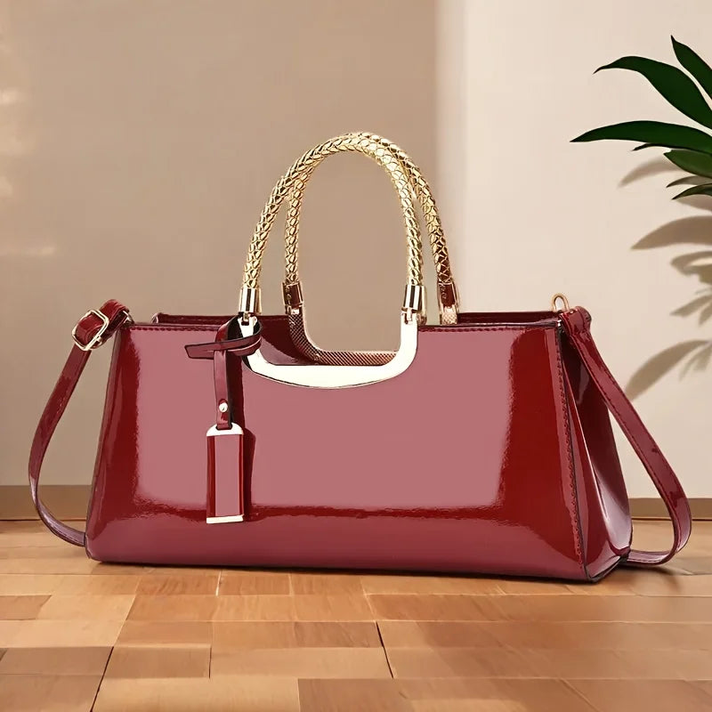 Glossy PU Evening Bag