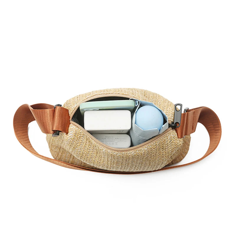 Woven Straw Beach Bag
