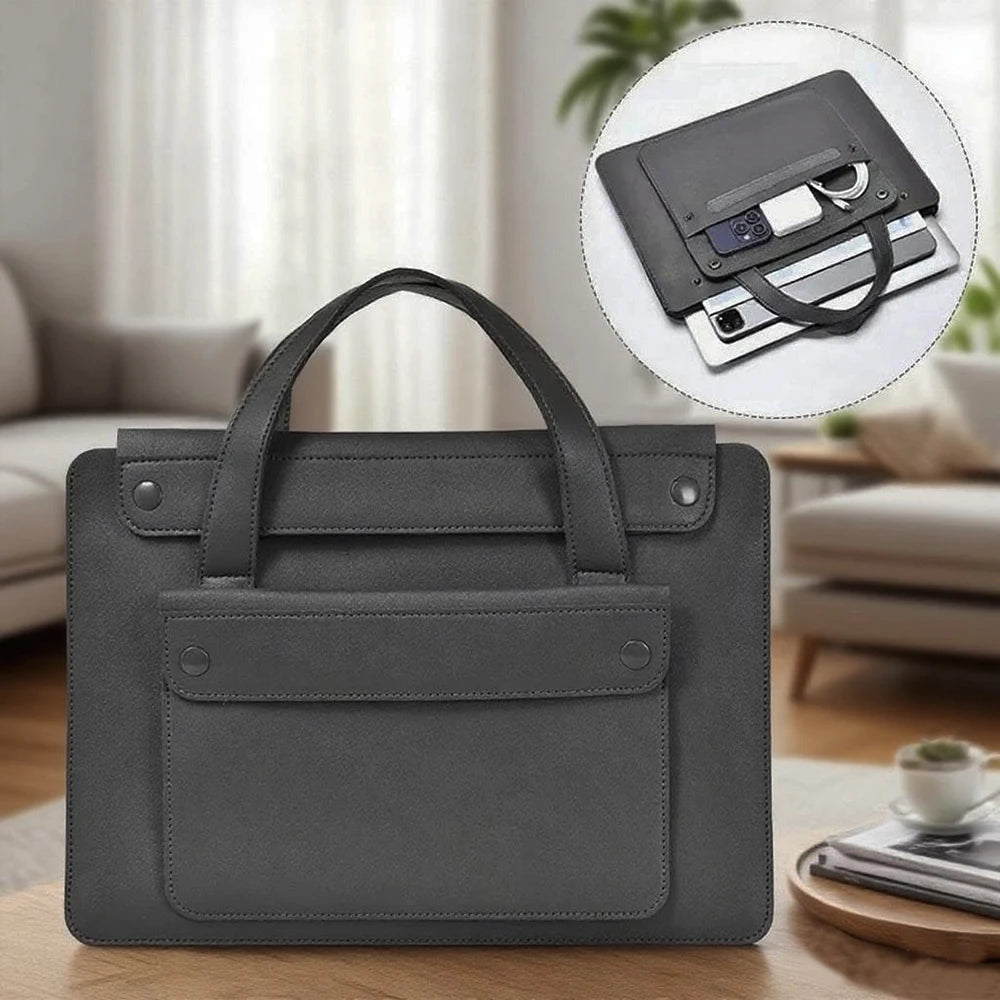 Leather Laptop Briefcase Bag