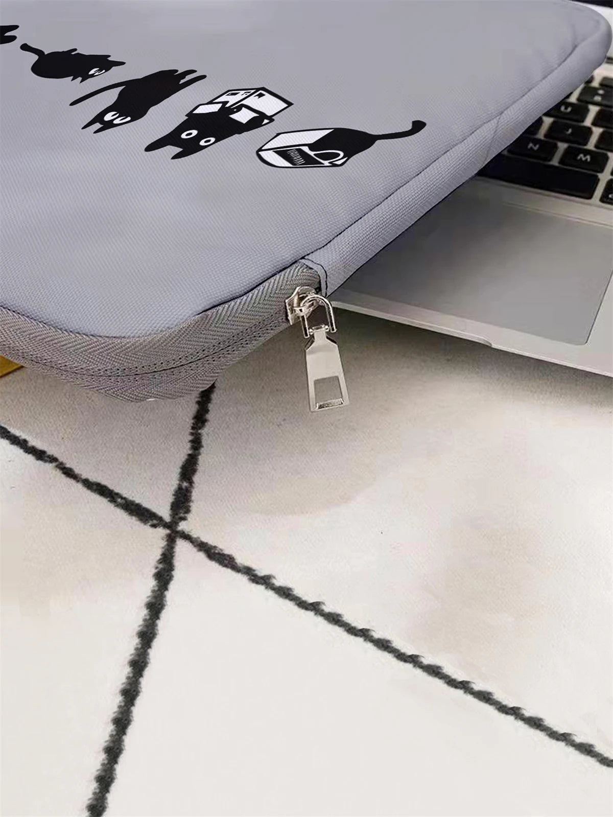 Black Cat Laptop Bag