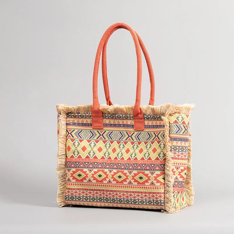 Bohemian Canvas Tote Bag