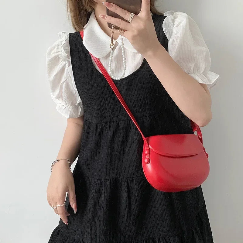 Candy Color Saddle Bag
