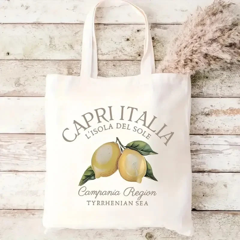 Lemon Canvas Tote Bag