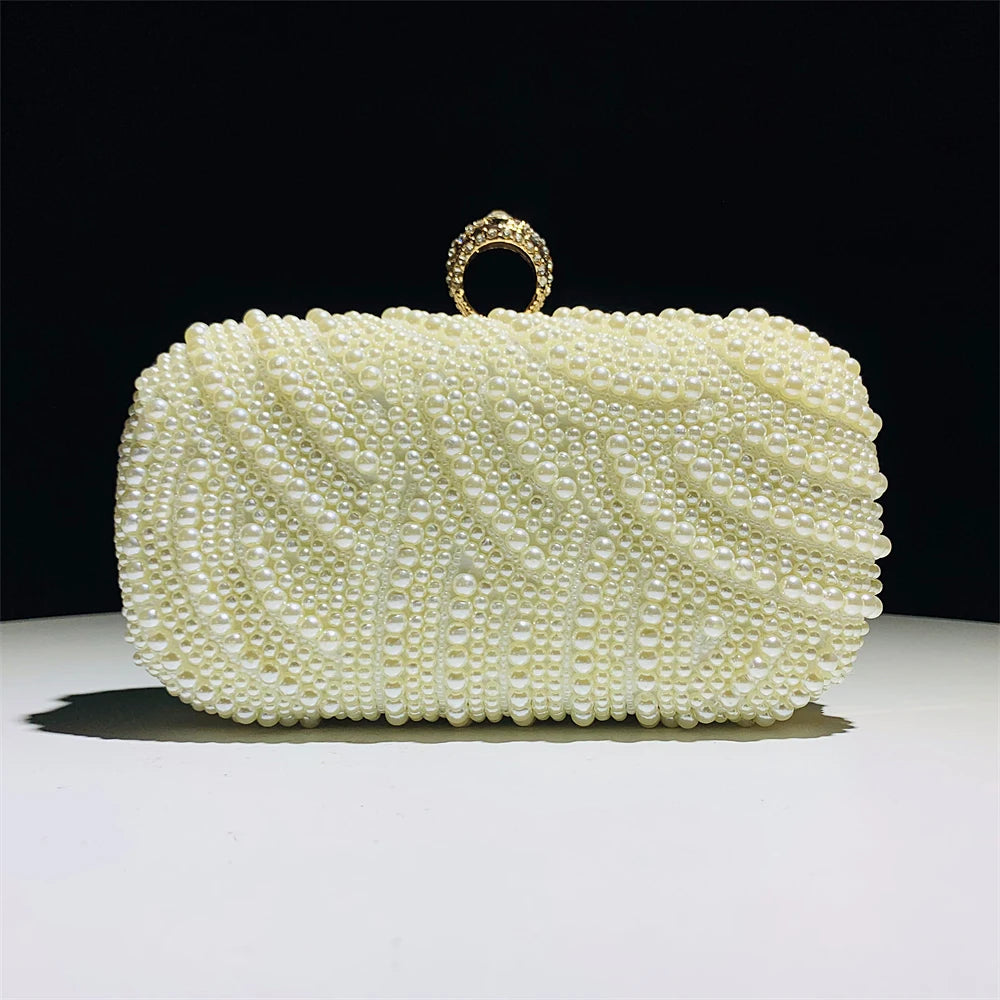 Handmade Pearl Clutch Bag