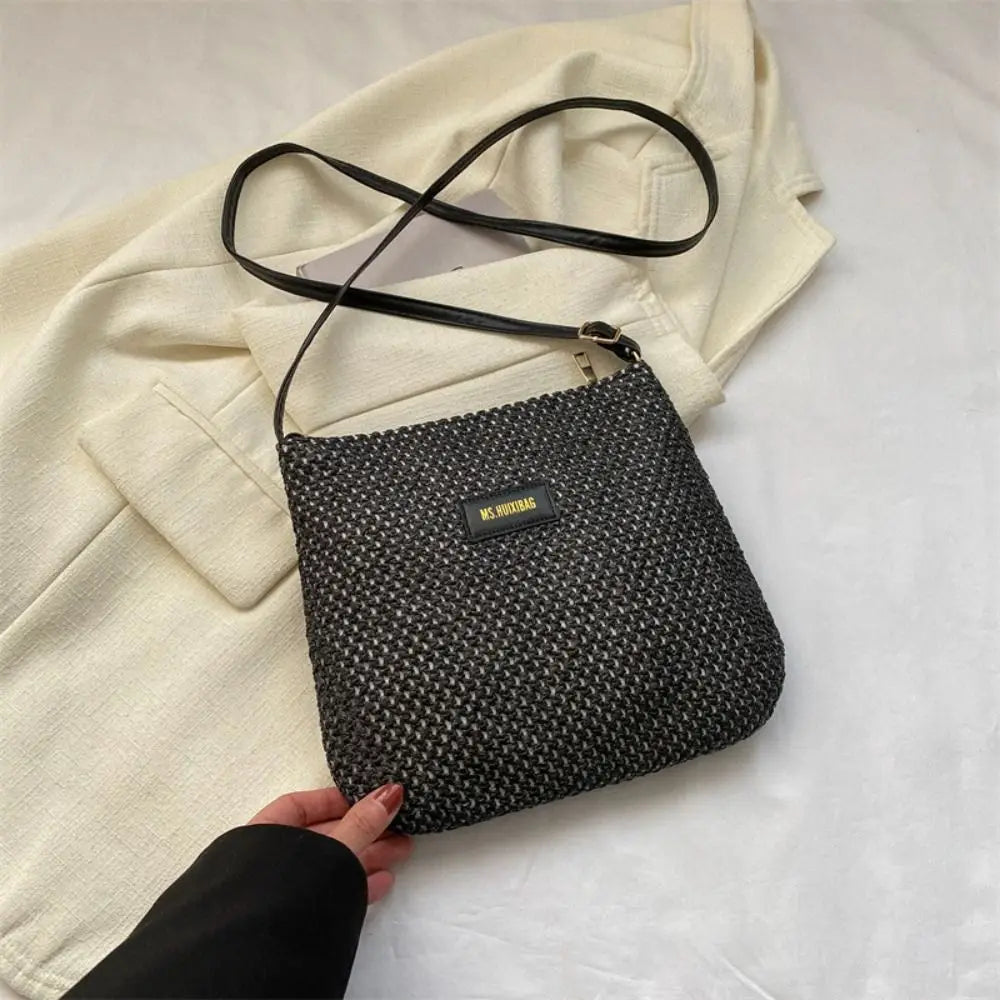 Summer Straw Shoulder Bag