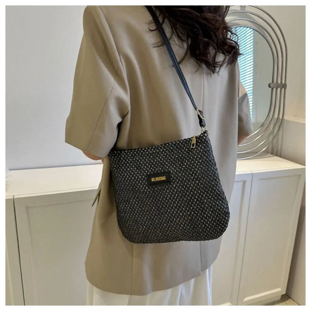 Summer Straw Shoulder Bag