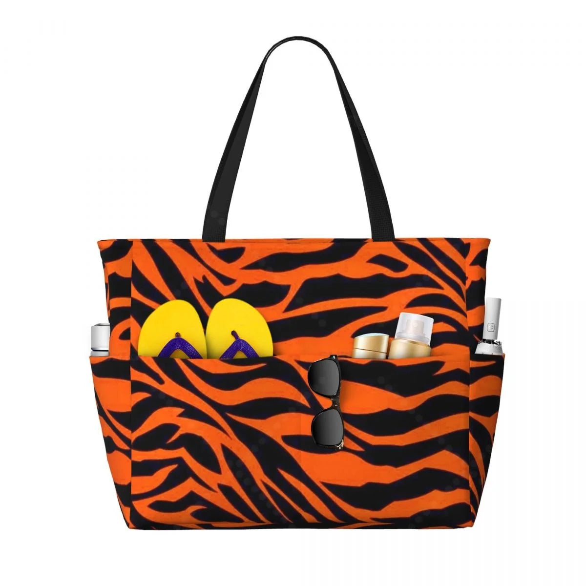 Zebra Beach Travel Tote