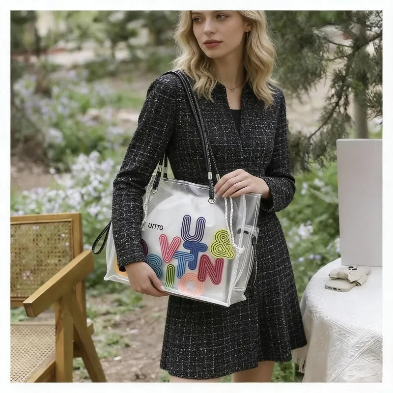 Transparent Jelly Tote Bag
