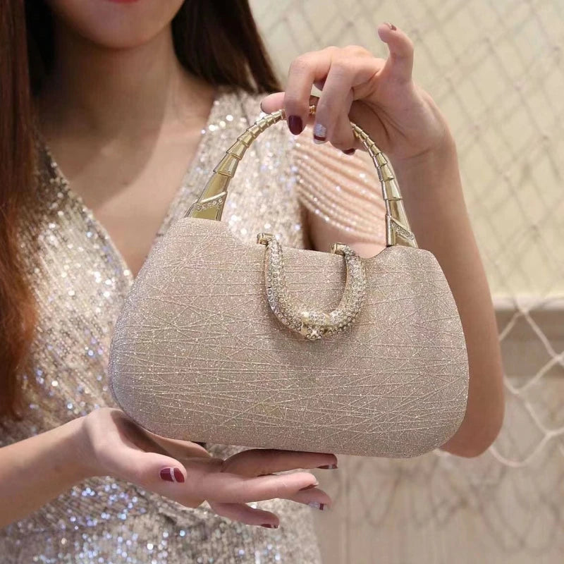Pearl Rhinestone Shoulder Bag