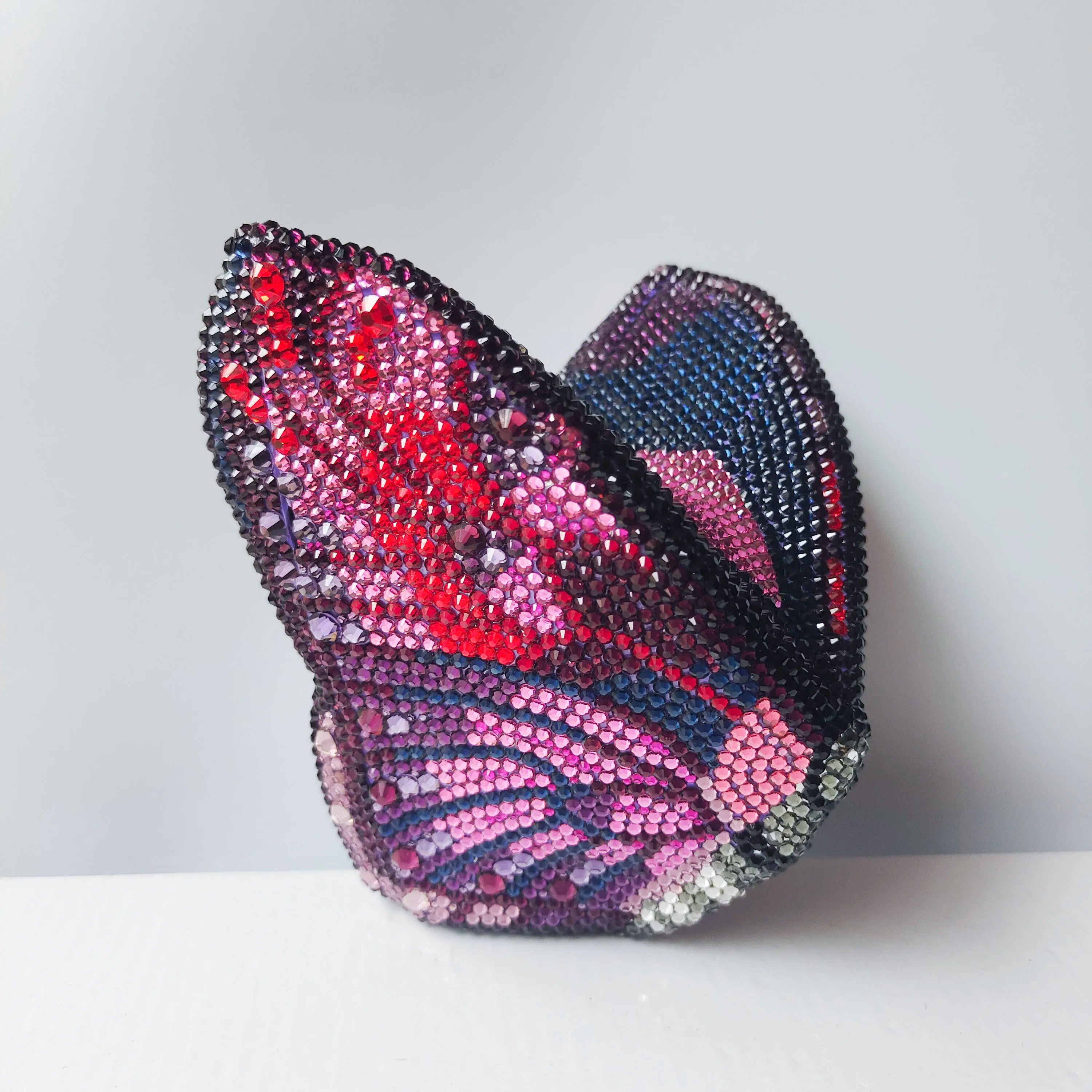 Butterfly Crystal Clutch Bag