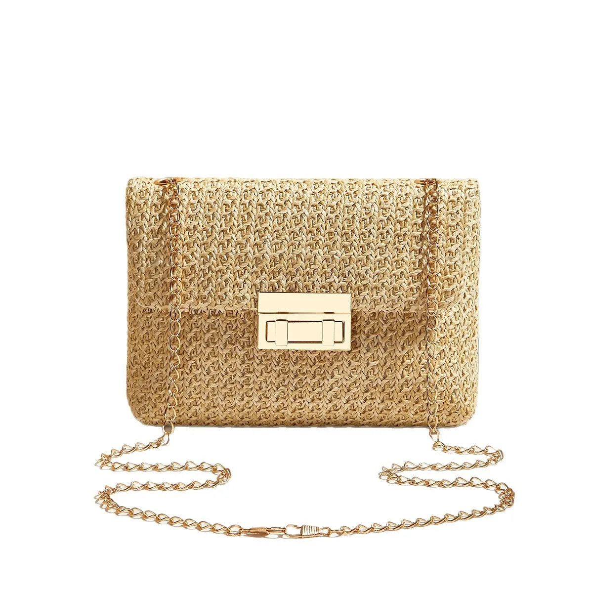 Boho Straw Crossbody Bag