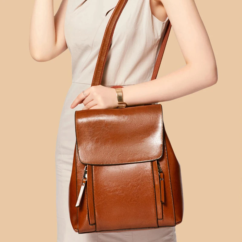 Genuine Leather Backpack Bag