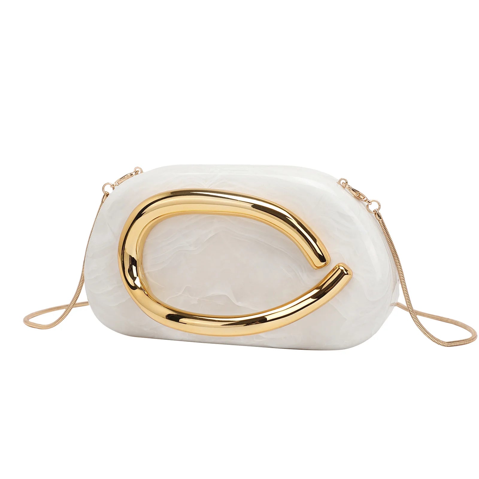 Gold Box Clutch Bag