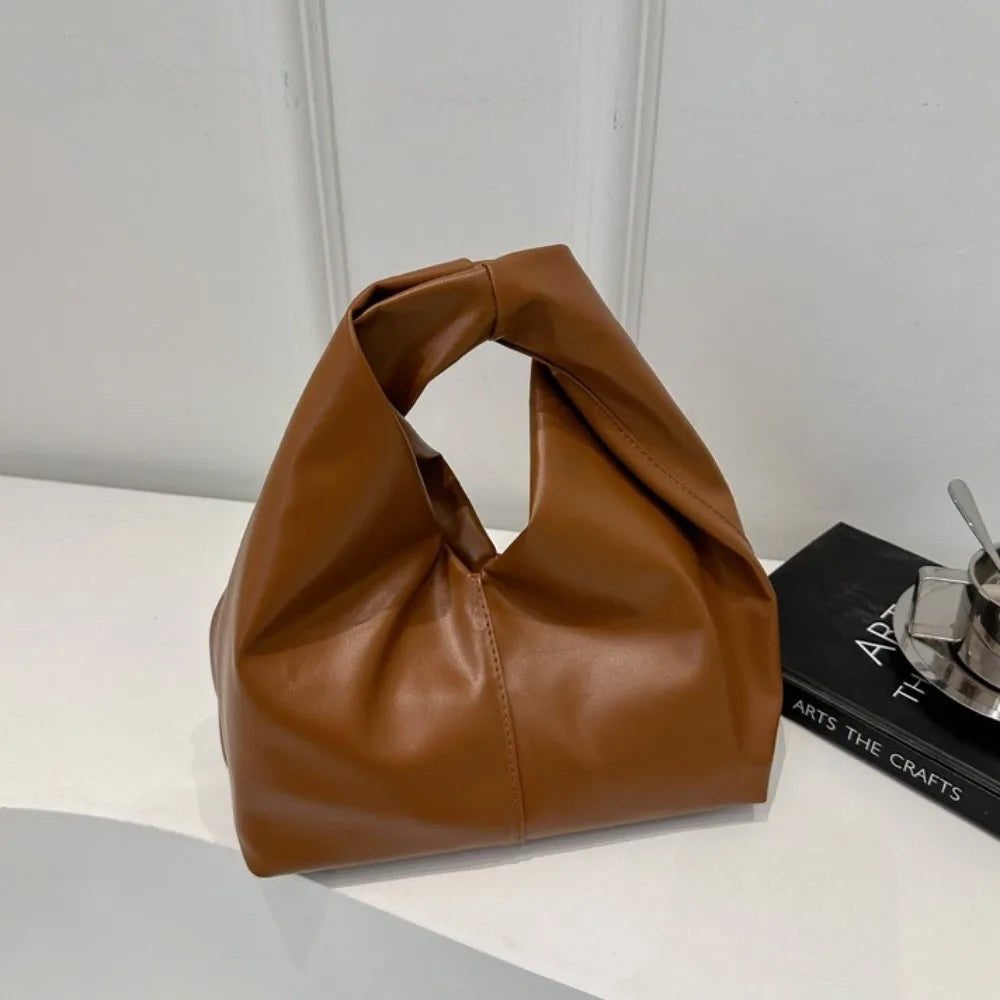 Pleated PU Hobo Bag