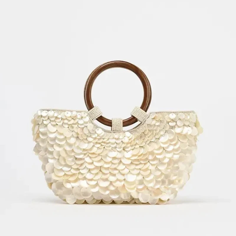 Handmade Beaded Crossbody Bag