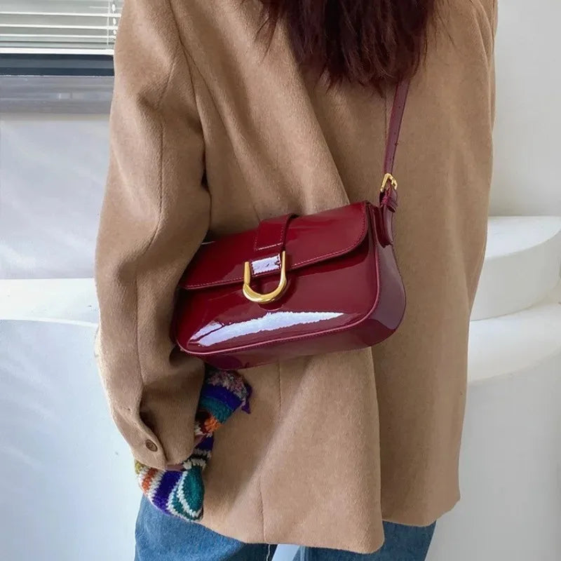 Horseshoe Buckle Crossbody Bag