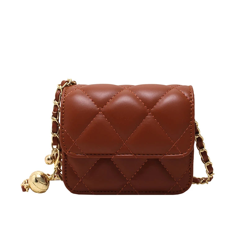 Diamond Grid Chain Bag