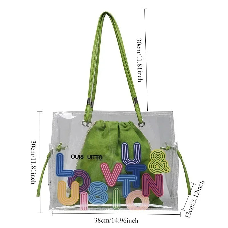 Transparent Jelly Tote Bag