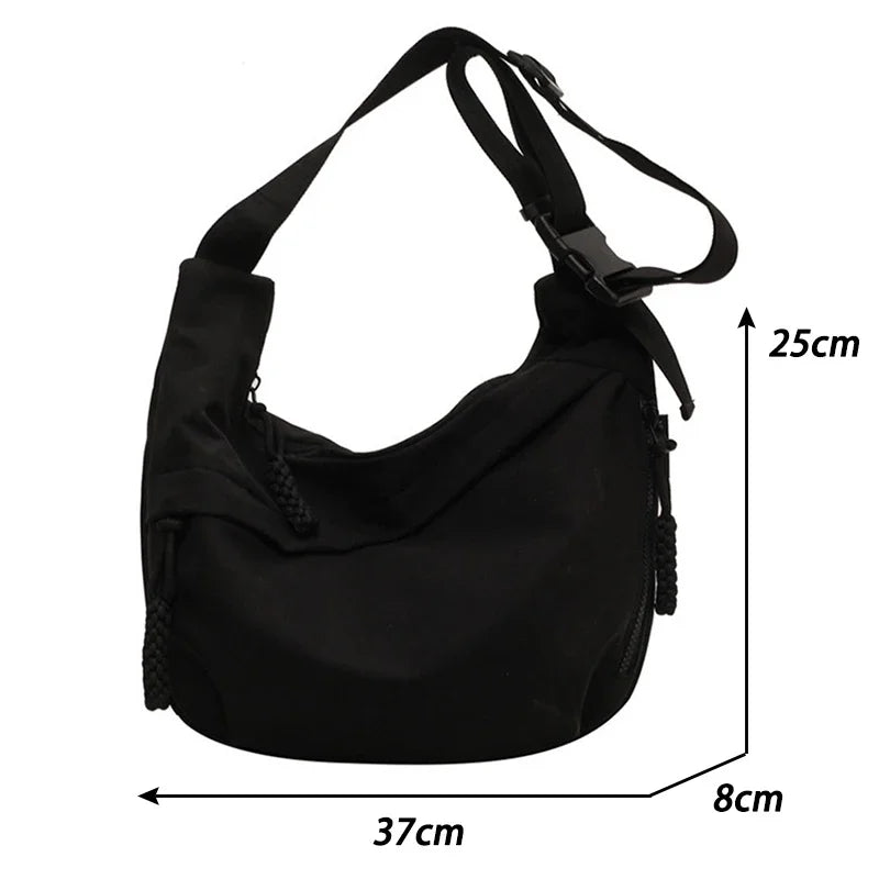 Nylon Hobo Tote Bag
