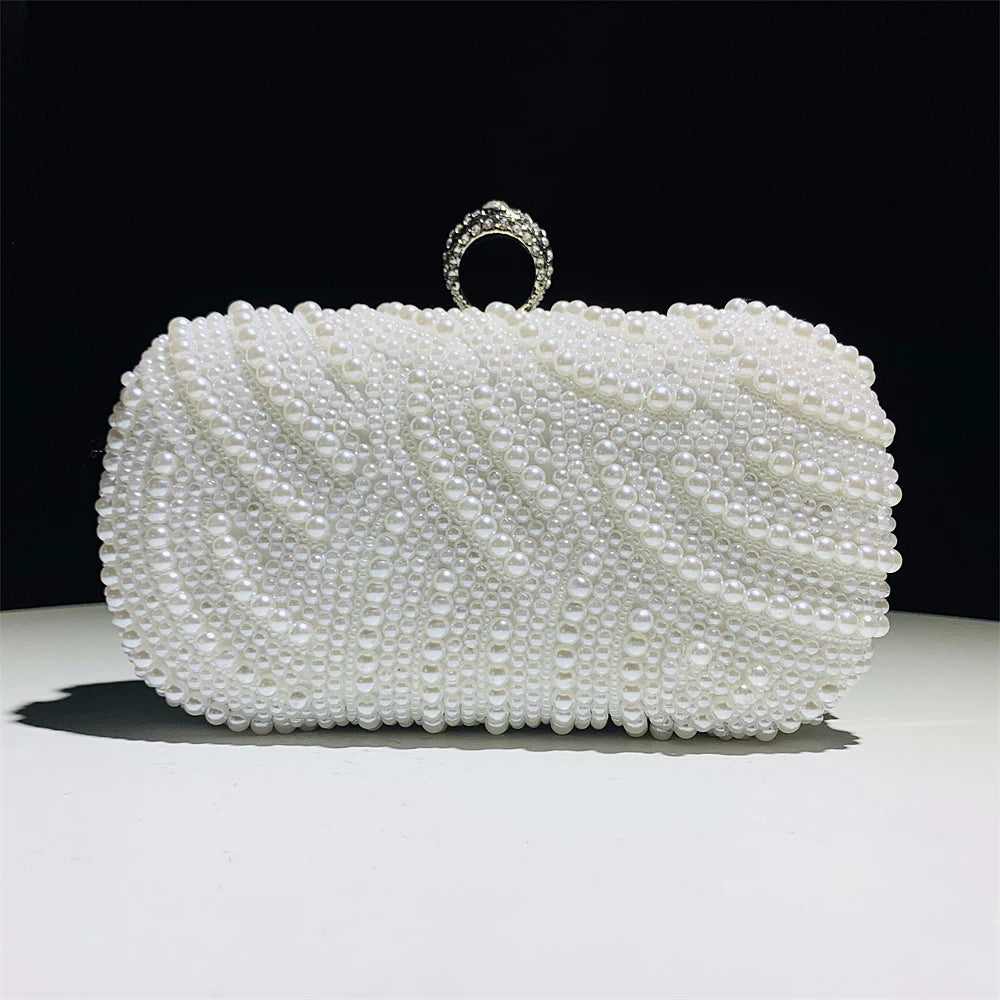 Handmade Pearl Clutch Bag