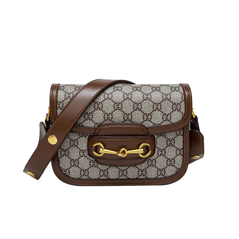 Leather Crossbody Saddle Bag