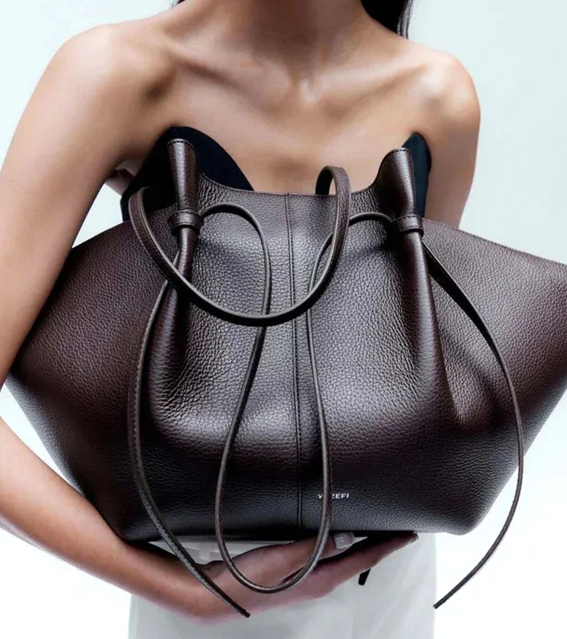 Genuine Leather Mochi Tote
