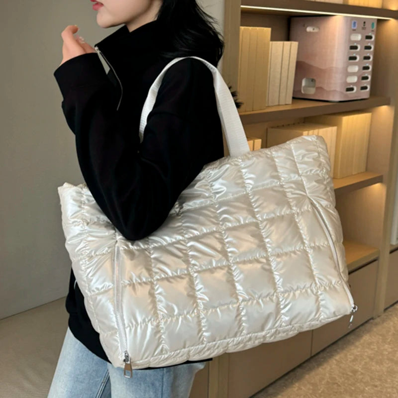 Quilted Travel Tote Bag