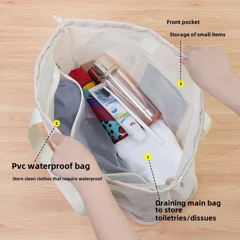 Mesh Beach Toiletry Bag