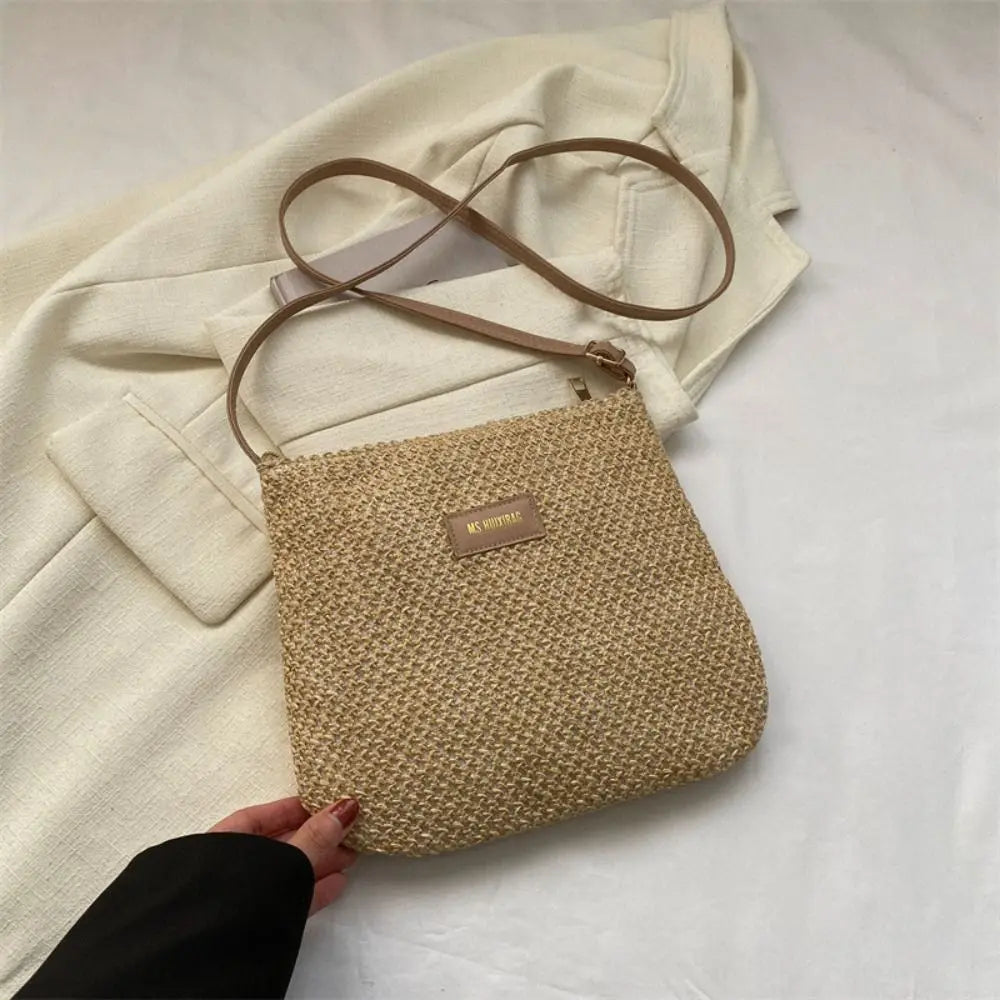 Summer Straw Shoulder Bag
