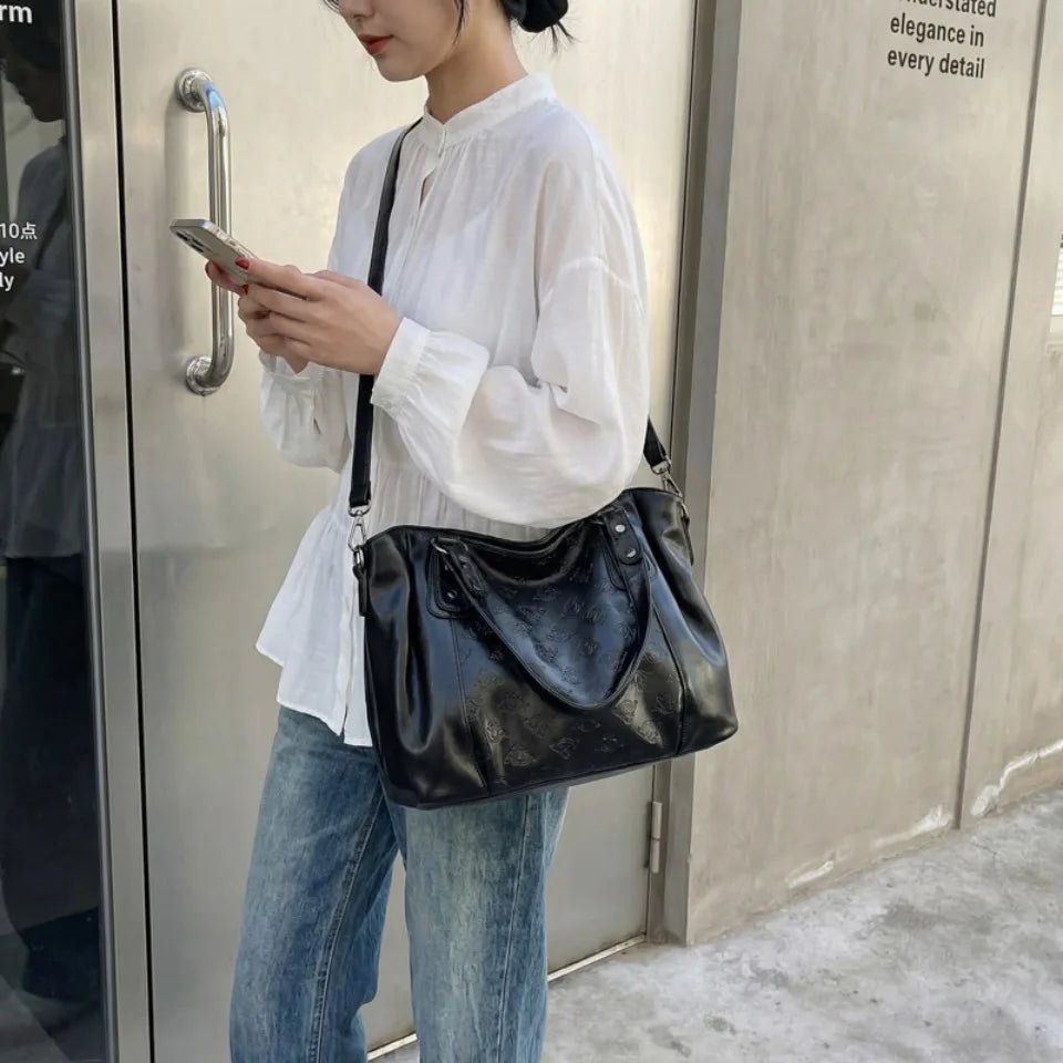Vintage Print Tote Bag