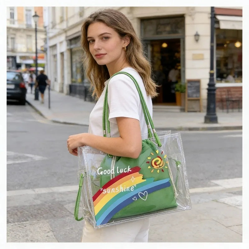 Transparent Jelly Tote Bag