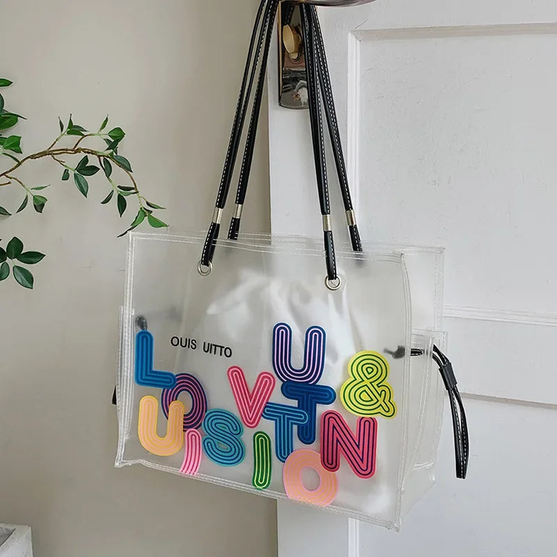 Transparent Jelly Tote Bag
