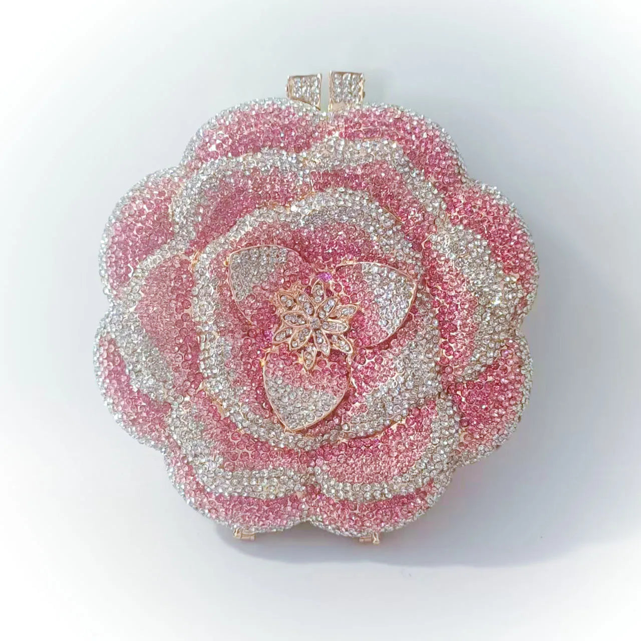Floral Crystal Clutch Bag