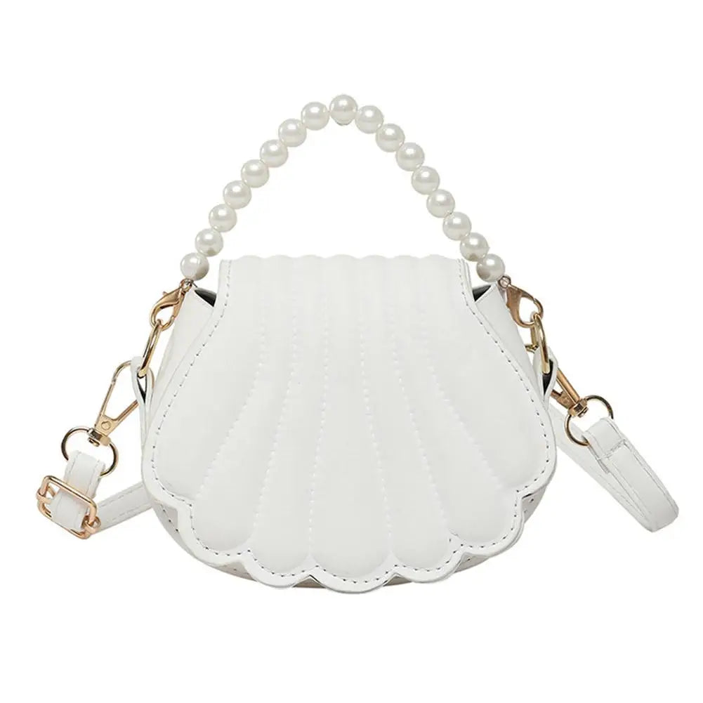 Pearl Chain Seashell Bag