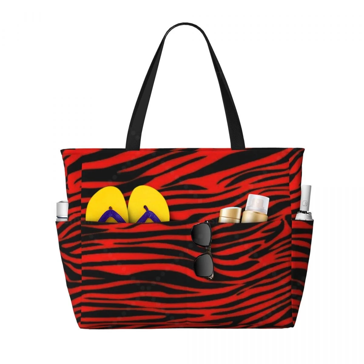 Zebra Beach Travel Tote
