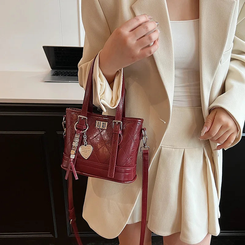 Diamond Crossbody Tote Bag
