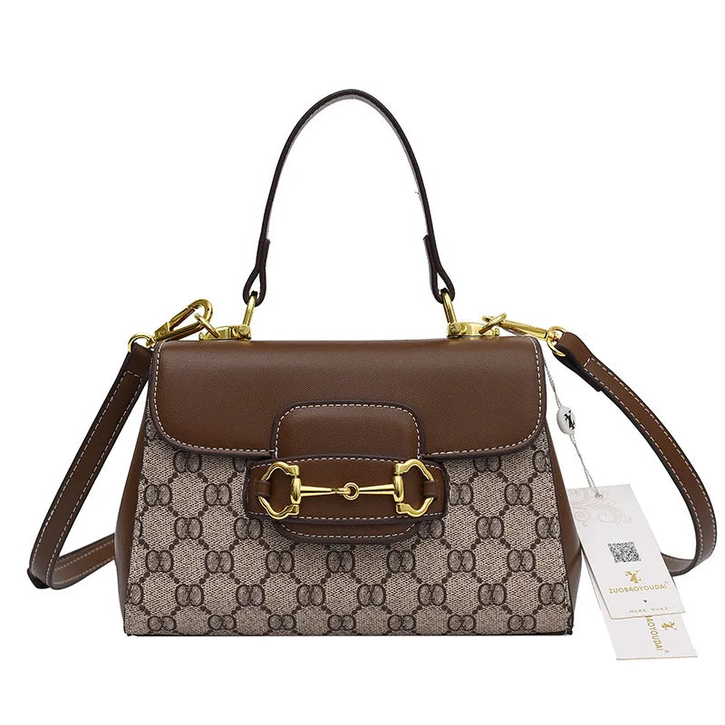 Colorblock Saddle Crossbody Bag
