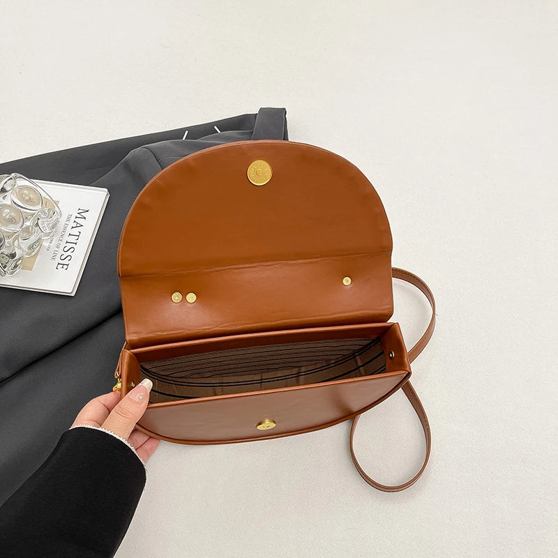 Semicircle Saddle Crossbody Bag